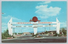Spokane Washington Interstate Fairgrounds Entrance Chrome Postcard picture