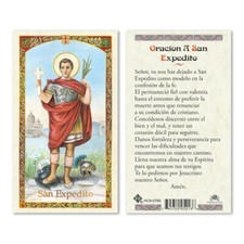 Oración a San Expedito tarjecta laminada picture