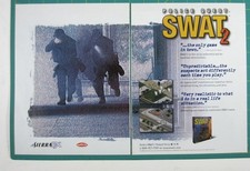 Print Ad Police Quest SWAT 2 Authentic Tactical Simulation SierraFX 1998 AD 2PG picture