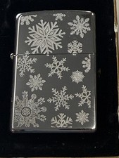 ZIPPO 2002 SILENT NIGHT POLISHED CHROME LIGHTER SEALED IN BOX H264 picture