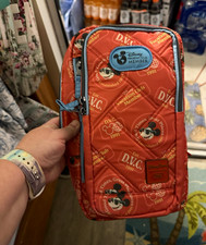 Disney Vacation Club DVC Member Mickey Mouse Small Pouch Bag, Red Blue lug bag picture