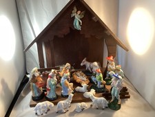 Vintage Japan Nativity - 20 Figurines and Manger - Nippon Yoko Boeki- RARE picture
