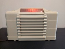Vintage 1947 Setchell Carlson 427 Big Frog Eye Ivory Plaskon Tube Radio WORKING picture