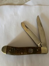 Smith and Wessonck1027 2 blade bone handle knife picture