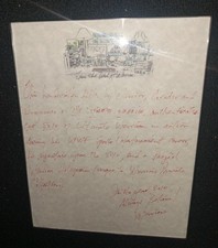 8.5x11 Hand Written Letter Signed By The Ultimate Warrior One Of A Kind Piece picture