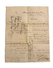 RARE 1864 Civil War Document - 1st Lt John Bisbee 8th Vermont Shenandoah Valley picture