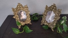 (QTY 2 )  Heavy Bronze Antique Picture Frame picture