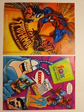 Rare 1995 Marvel Spider-Man & Fox Kids Ad Lot Fleer Ultra Vintage Grail Promo picture