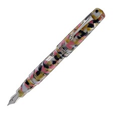 Leonardo Momento Zero Fountain Pen in Corricella with Silver Trim, Medium Nib picture