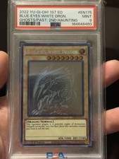 NEW CERT Yu-Gi-Oh Blue Eyes White Dragon GFP2 Ghost Rare PSA 9 picture