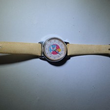 RARE WALT DISNEY PRODUCTIONS SWISS MADE, vintage CINDERELLA WATCH picture