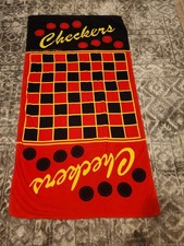 Rare Jay Franco Checkers Beach Towel Game No Checkers picture