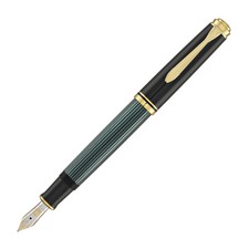 Pelikan Souveran M600 Fountain Pen - Black/Green picture