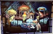 Disney Parks 2026 Tiki Goofy Rob Kaz 12x16” It's Showtime Canvas Gallery Wrap picture