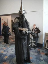 Nazgul Witch King Costume Black Rider Ring Wraith Black Outfit For Halloween Day picture