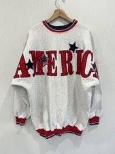 Vintage America Spellout Big Sleeve Logo sweater usa legend picture