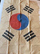 Vintage Original South Korean Korea Flag 