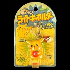 Vintage Tomy Pokémon Pikachu Berry Light Up Keychain Figure Japan Import picture