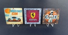 PORSCHE / FERRARI / GULF Motor Racing Collectible Art for Display Case / Diorama picture