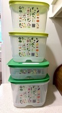 Original Tupperware Fridgesmart Containers 4 Pc Set w/ Lids NEW Produce Veggies picture