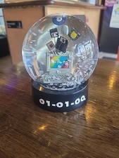 Vtg 2000 Y2K Its Coming Snow Globe Waterglobe Desktop Computer 01-01-00 I picture
