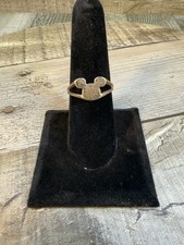Disney 925 Sterling Silver Mickey Mouse Head Ring Size 8 Genuine Disney 1.7g picture