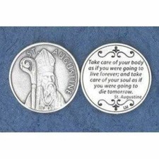 St. Augustine - Quote from Saint Augustine - Pocket Coin picture
