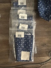 Authentic Longaberger Classic Blue fabric accessories lot. picture