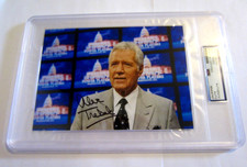 Who was Alex Trebek host of Jeopardy signed autographed 5x7 photo PSA authentic picture
