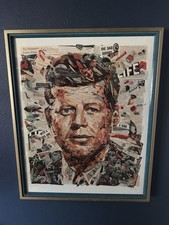 Michael Houge Original JFK Collage Signed Autographed picture