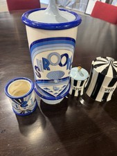 4 Set Druggist Shrooms Canister, LSD, Lust, Weed Porcelain by Jonathan Adler. picture