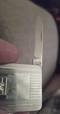 MINT Vtg Imperial USA Bowling Money Clip Knife FACTORY SHARP Great Walk & Talk picture