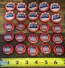 VINTAGE PIN LOT UFPC AFL-CIO UNITED FEDERATION OF POSTAL CLERKS picture