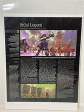 Brutal legend video game review magazine article print ad wall art picture