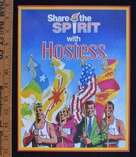 [ 1984 Olympic Games - HOSTESS Snack Cakes Sales Folder - Vintage / 1980s ] picture