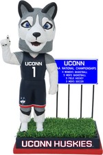 Jonathan The Husky UConn Huskies National Champions Highway Sign Bobblehead NCAA picture