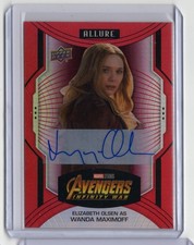 2022 Marvel Allure Red Rainbow Autograph Elizabeth Olsen Wanda Maximoff 128 Auto picture
