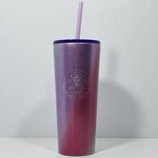 Starbucks Holiday 2021 Violet/Gray/Pink 16 Oz.  Stainless Gradient Cold Cup picture