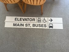 MBTA Redline- Elevator/Main St. Sign ORIGINAL picture