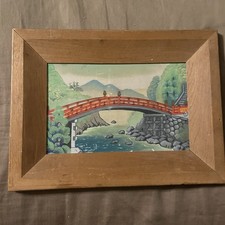 Shinkyo Bridge Nikko National Park Japanese Framed Painting Art Japanese Culture picture