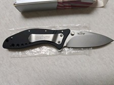 KERSHAW 1635 MINI CYCLONE Stainles BLADE BLACK HANDLE BRAND NEW W PAPERS AND BOX picture