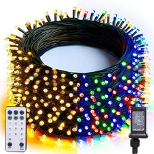 Dazzle Bright Color Changing Christmas Lights, 66FT 200LED Warm White & Multi... picture