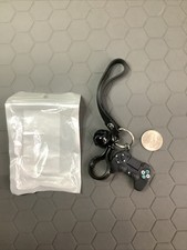 PS4 DualShock 4 Style Game Controller Rubber Keychain Key Ring W/ Bell picture