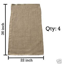 4 - 22x36 Burlap Bags, Burlap Sacks, Potato Sack Race Bags, Sandbags, Gunny Sack picture