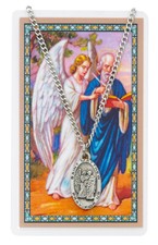 St. Matthew Necklace with a Laminated Prayer Card picture