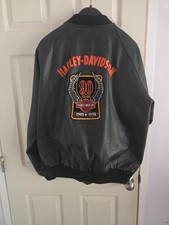 Original Harley Davidson 90th Anniversary Leather Jacket ~ Original Owner ~ Exc. picture
