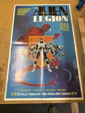 ALIEN LEGION PROMO POSTER (1983) Marvel/Epic; Frank Cirocco Art; 22” X 34” picture