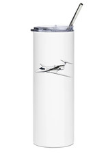 Pilatus PC-24 Stainless Steel Water Tumbler with straw - 20oz. picture