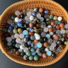 50 Pcs Wholesale Mixed Natural Ball Quartz Crystal Sphere Reiki Healing Beads US picture