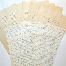 Vintage HANDWRITTEN & TYPE First Baptist Church of Belvidere History & Covenant picture